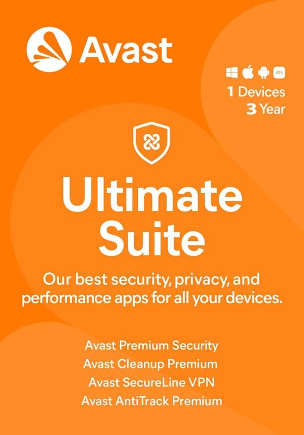 Avast Ultimate Suite 1 Device 3 Year Windows/Mac/Android/iOS (Email Delivery) (Global Code)